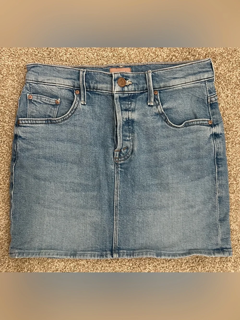 MOTHER The Vegabond Denim Skirt Woman’s Size 25